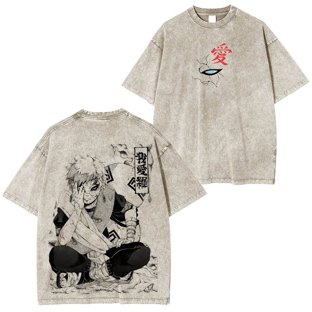 Naruto Vintage Unisex  Washed T-Shirt