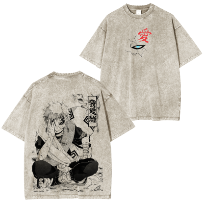 Naruto Vintage Unisex  Washed T-Shirt