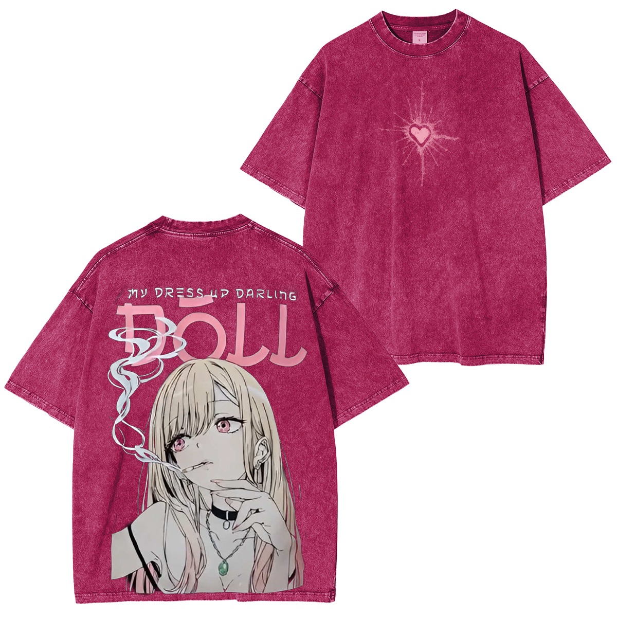 Marin Kitagawa My Dress-Up Darling Oversized  Anime Unisex Washed T-Shirt