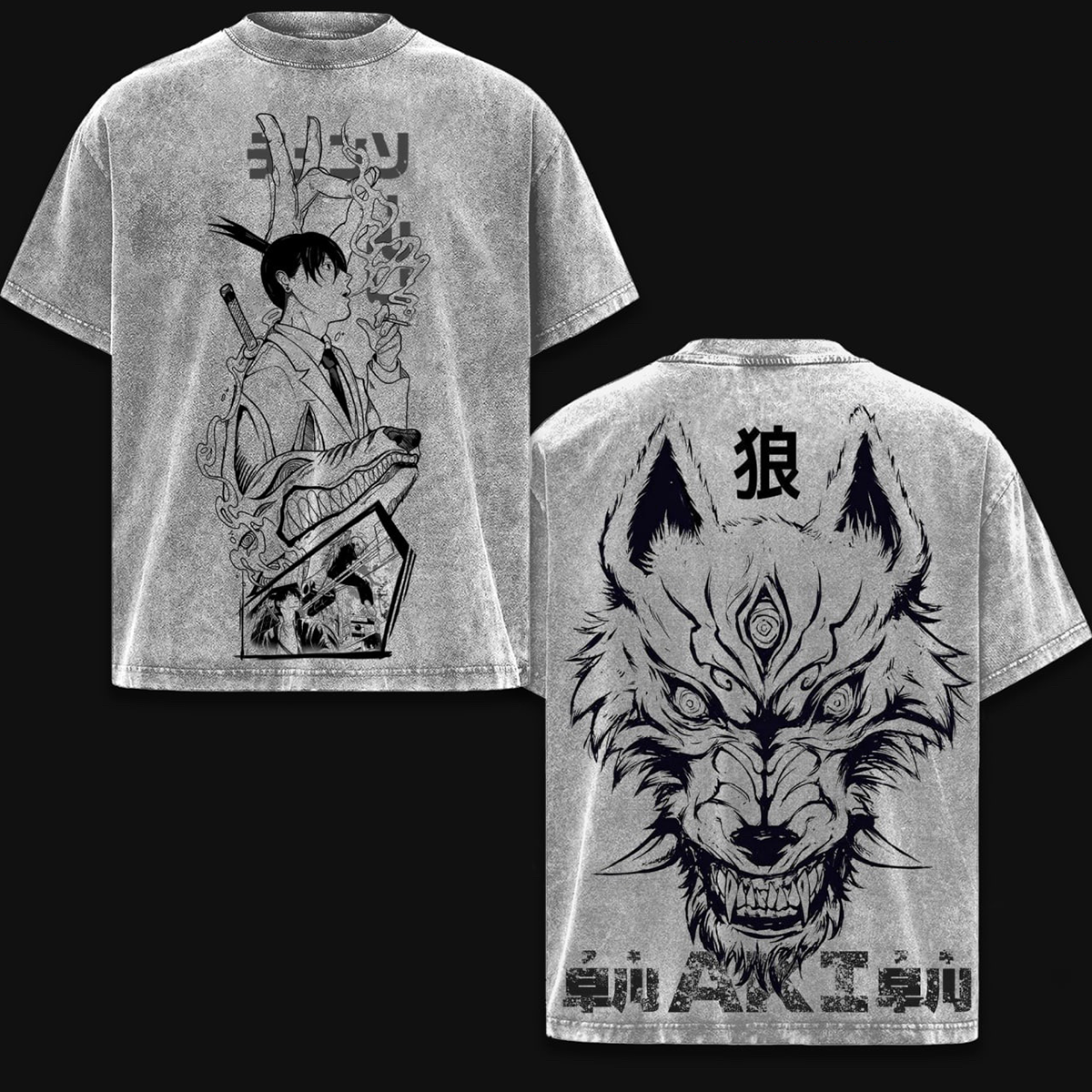 Aki Hayakawa Chainsaw Man Anime Washed T-shirt/Crewneck/Hoodie
