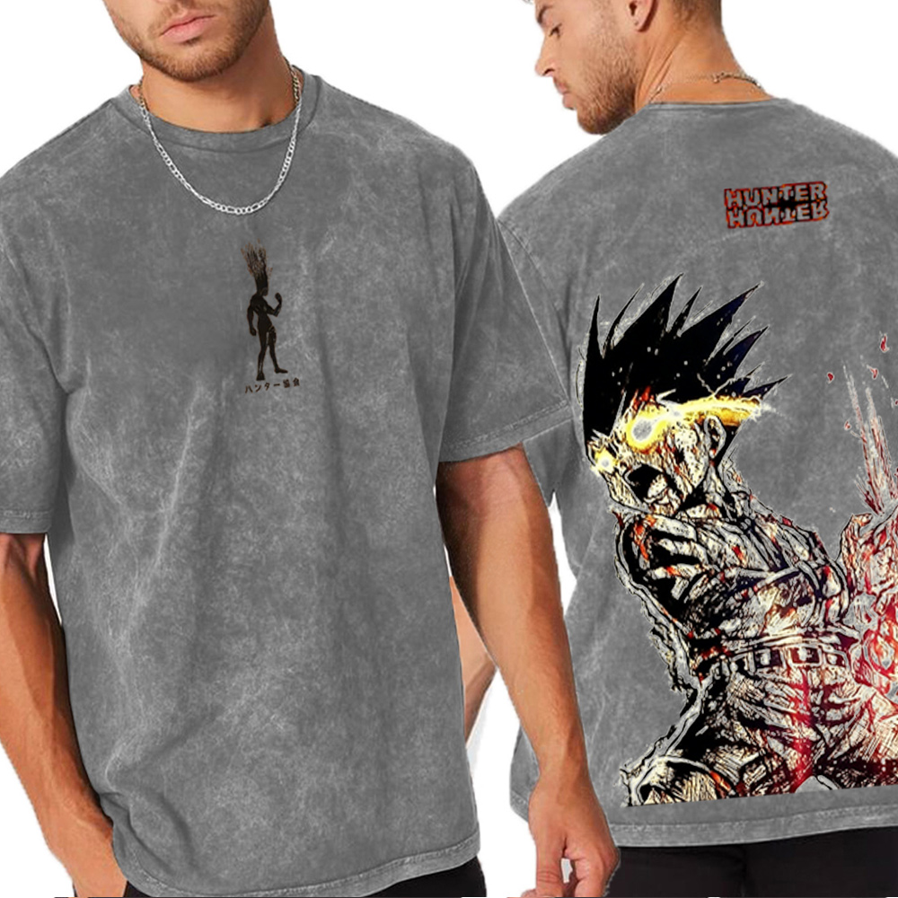 Gon Freecss Hunter �� Hunter Anime Oversized T-shirt/Crewneck/Hoodie