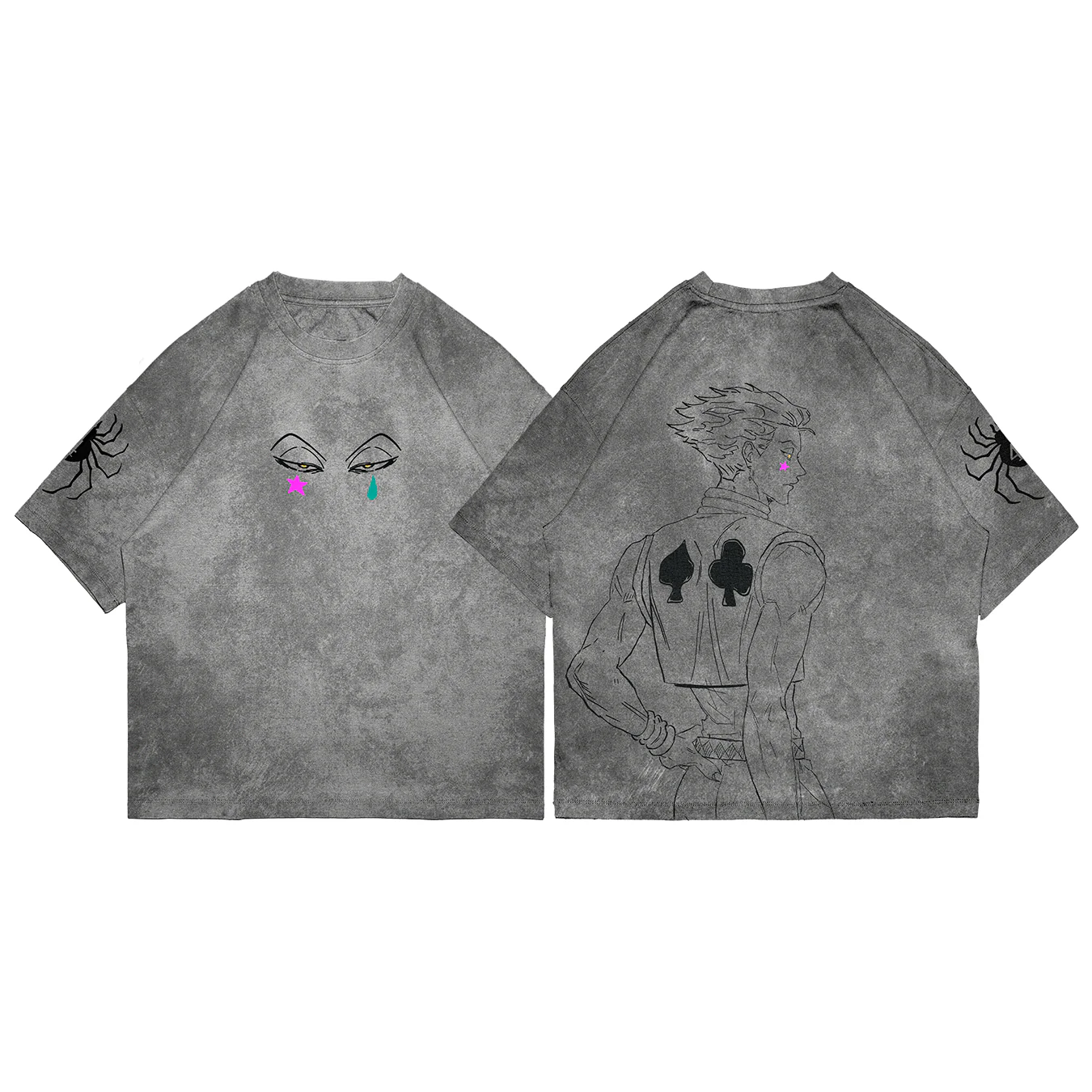 Hisoka Hunter x Hunter Anime Washed T-shirt/Crewneck/Hoodie