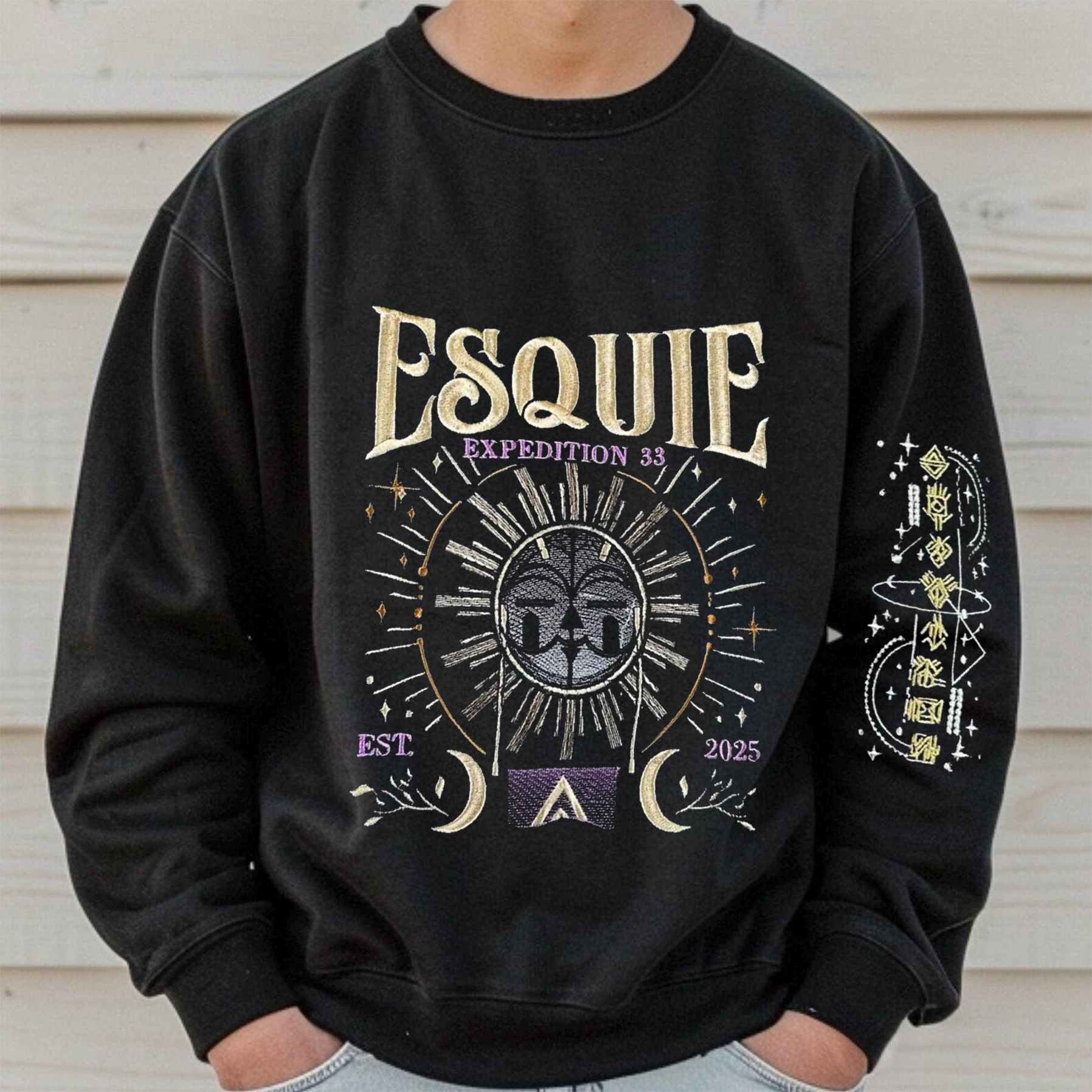 Expedition 33 Clair Obscur Embroidered Unisex T-shirt/Crewneck/Hoodie