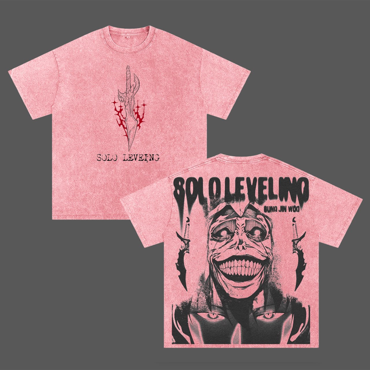 Solo Leveling Shadow Army Washed T-shirt/Crewneck/Hoodie