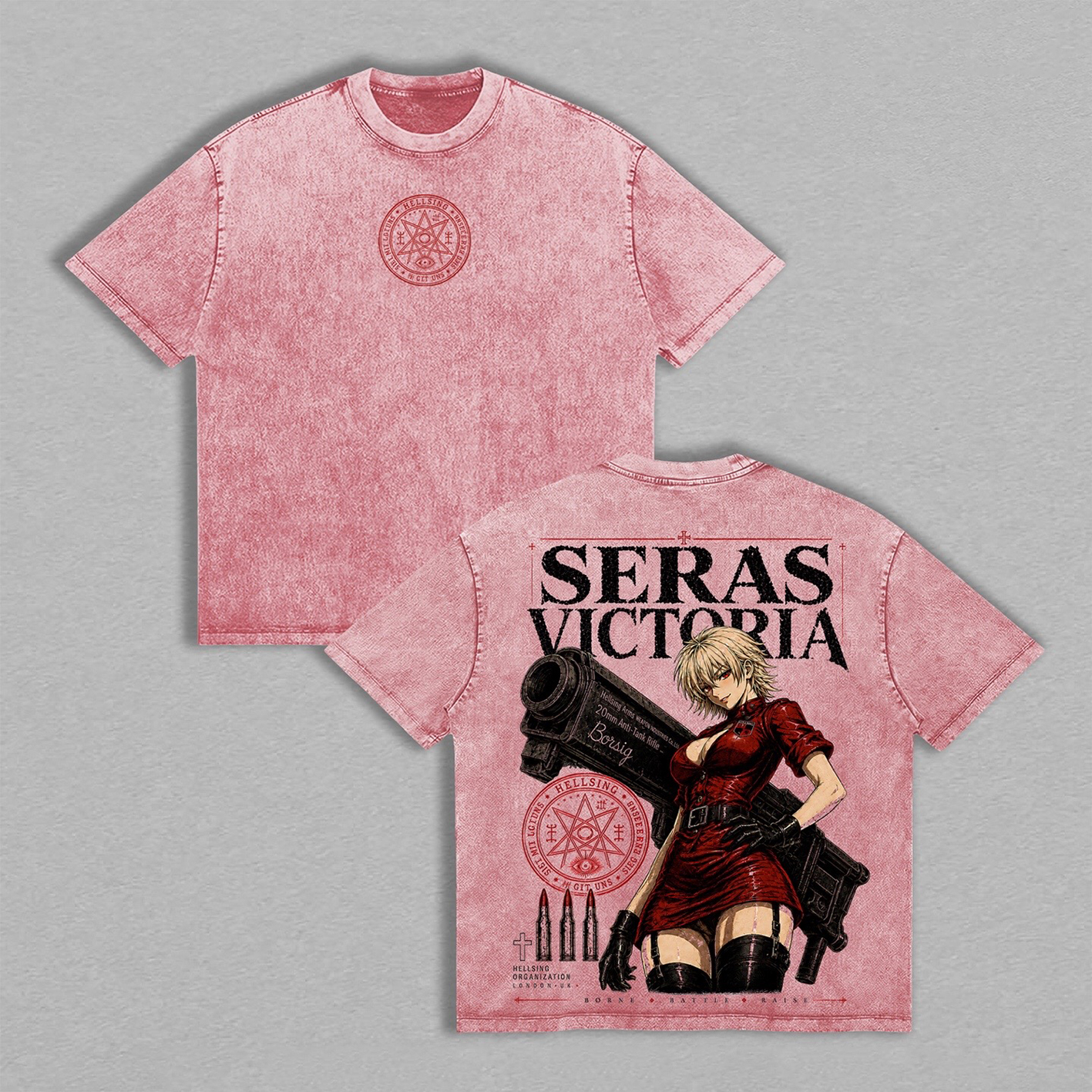 Seras Victoria Hellsing Unisex  Washed T-Shirt