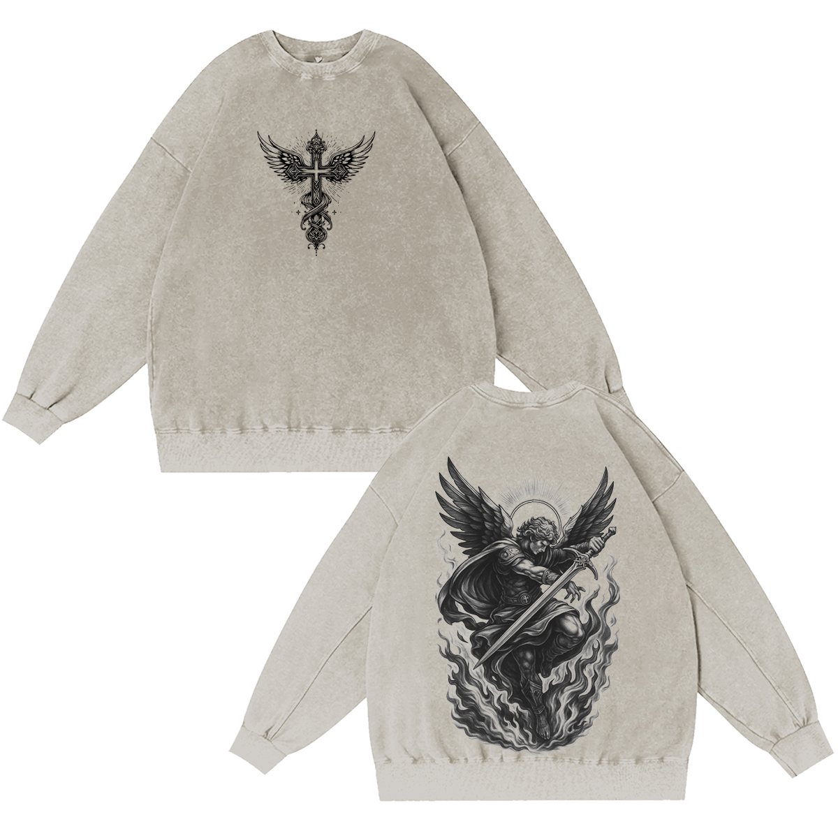 Archangel Michael Vintage Washed T-shirt/Crewneck/Hoodie