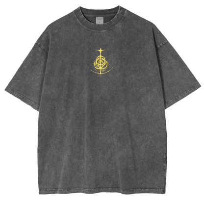 Elden Ring The Tarnished Heavy Metal Game T-shirt
