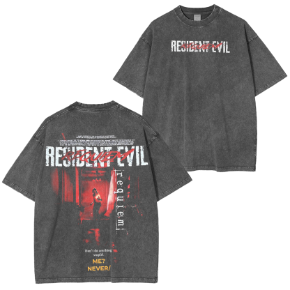 Resident Evil Unisex  Washed T-Shirt