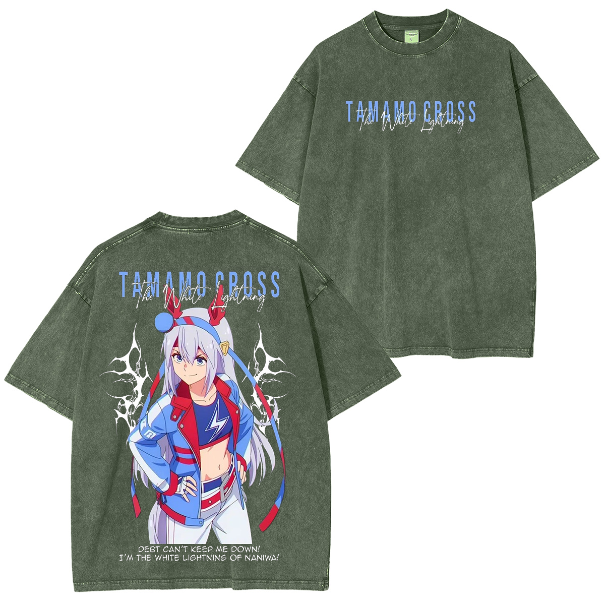 Umamusume: Pretty Derby Series Oversized Unisex Washed T-Shirt