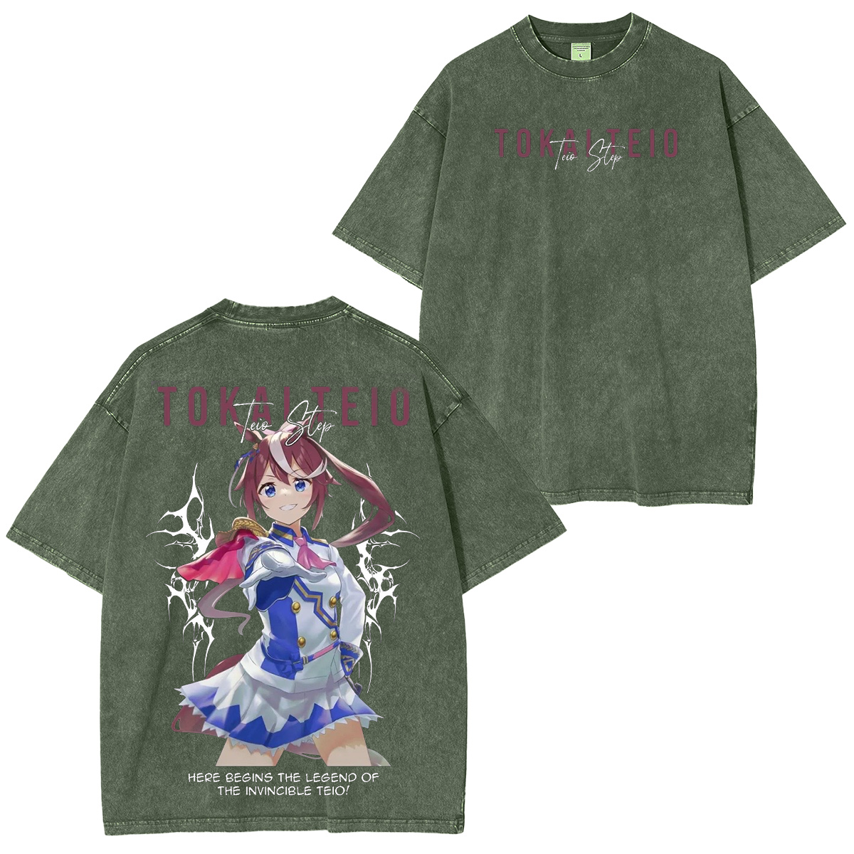 Umamusume: Pretty Derby Series Oversized Unisex Washed T-Shirt
