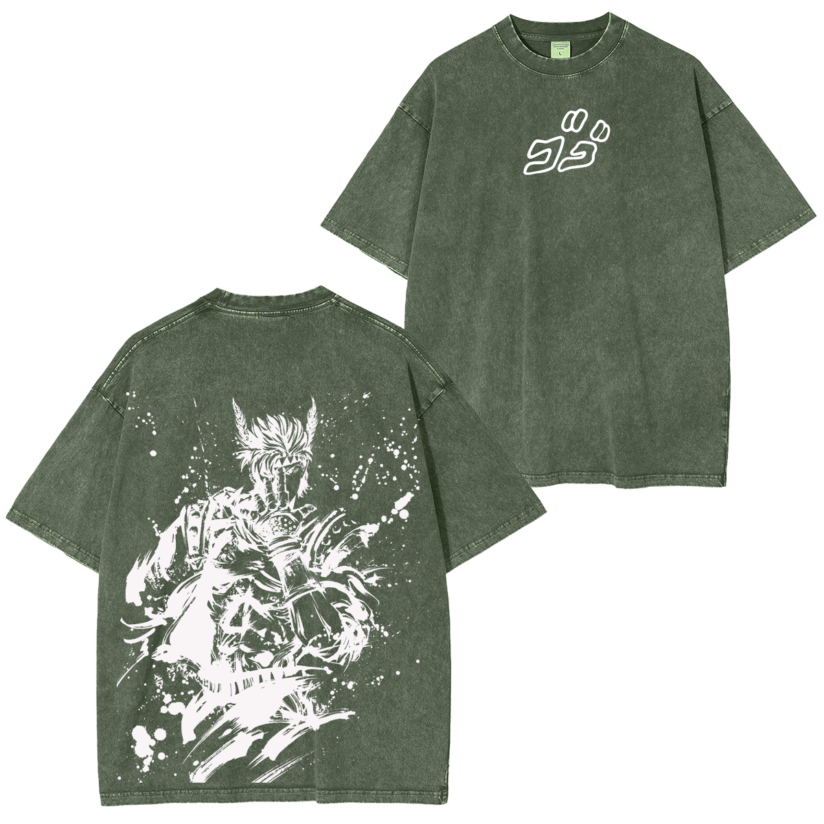 Jojo's Bizarre Adventure Anime Oversized Unisex Washed T-Shirt