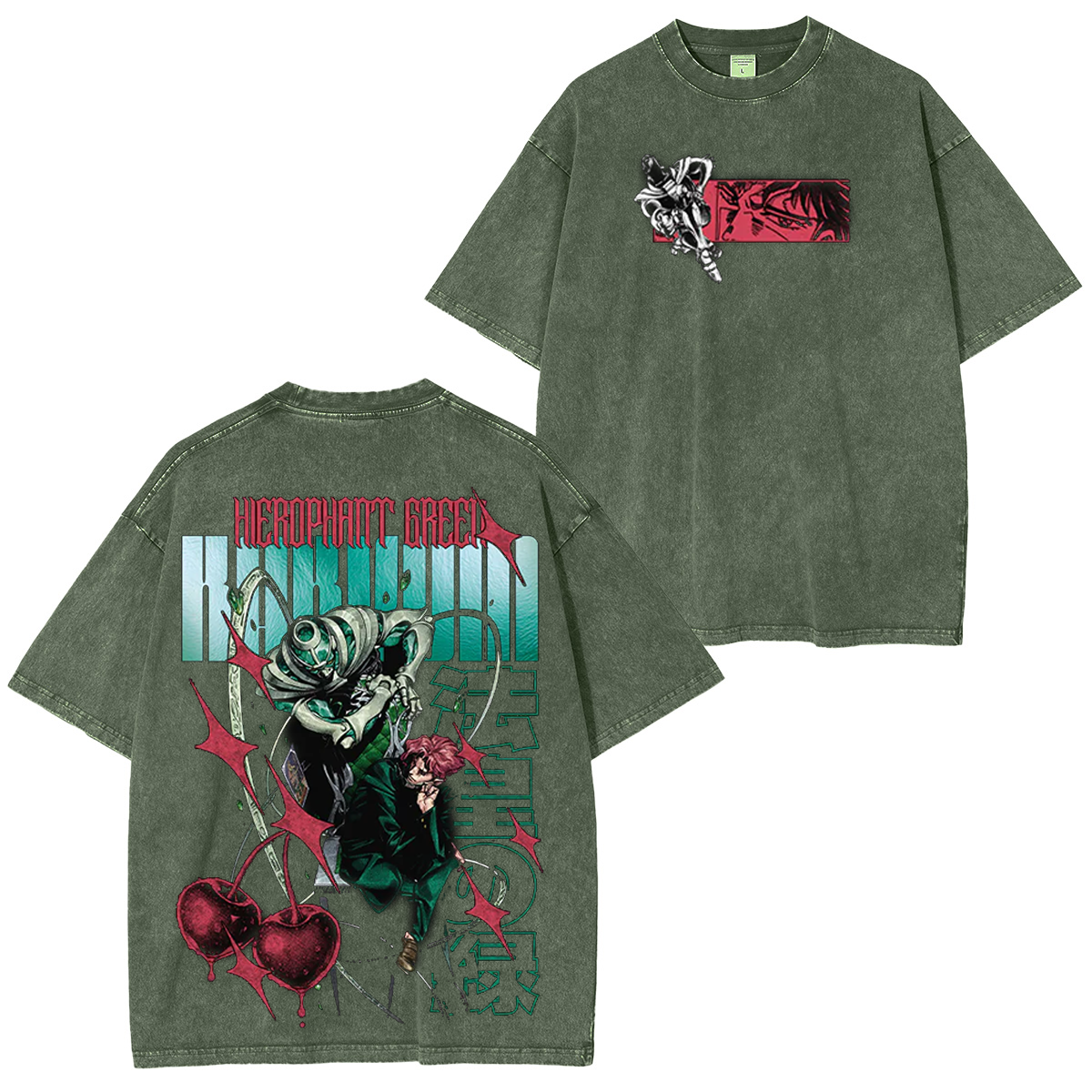 JoJo's Bizarre Adventure Unisex Washed T-Shirt