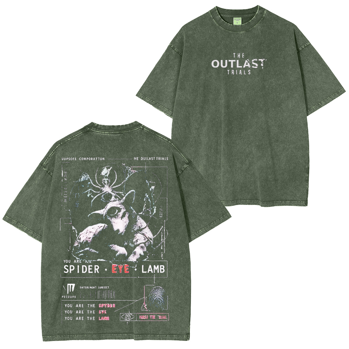 The Outlast Trials Spider Unisex Washed T-Shirt