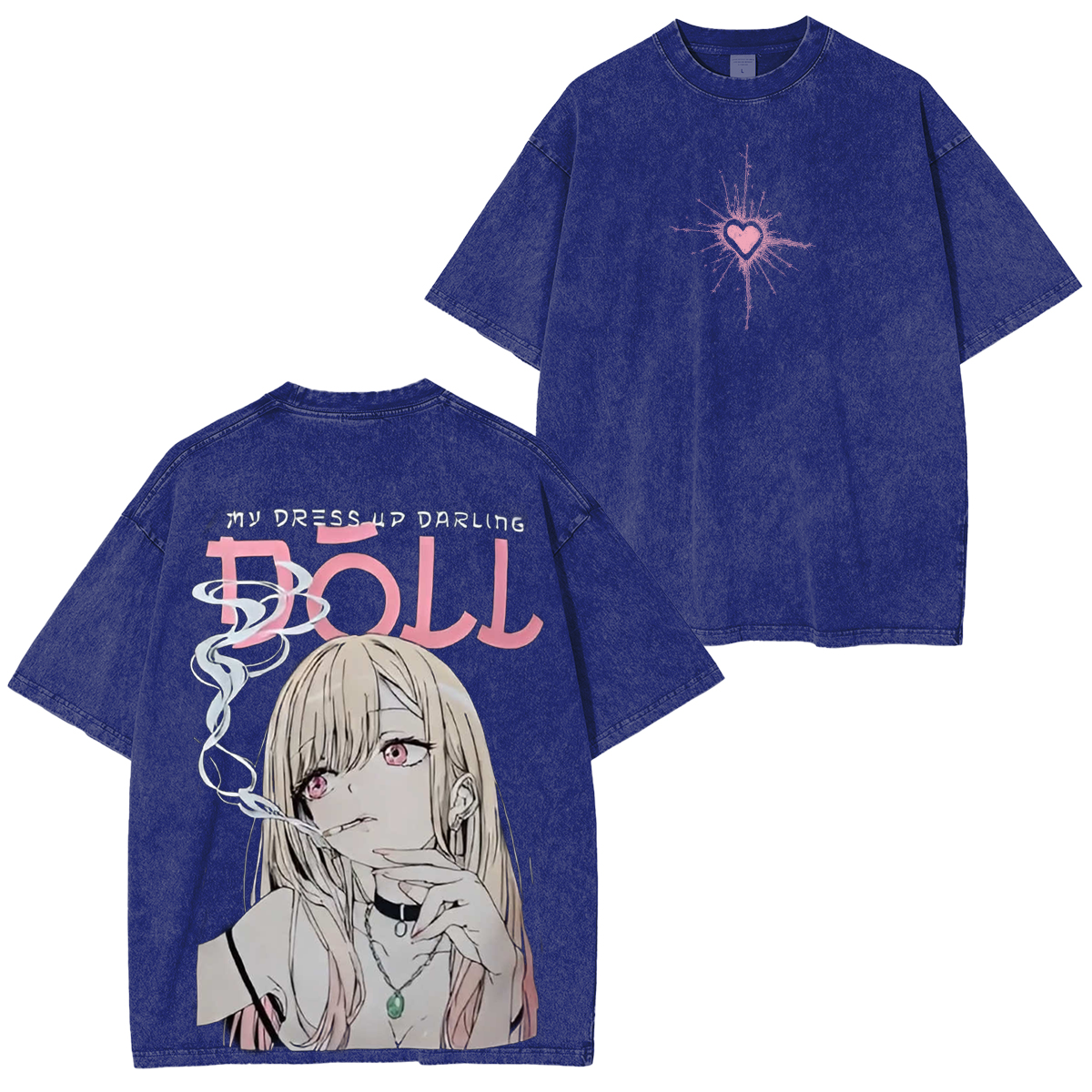 Marin Kitagawa My Dress-Up Darling Oversized  Anime Unisex Washed T-Shirt