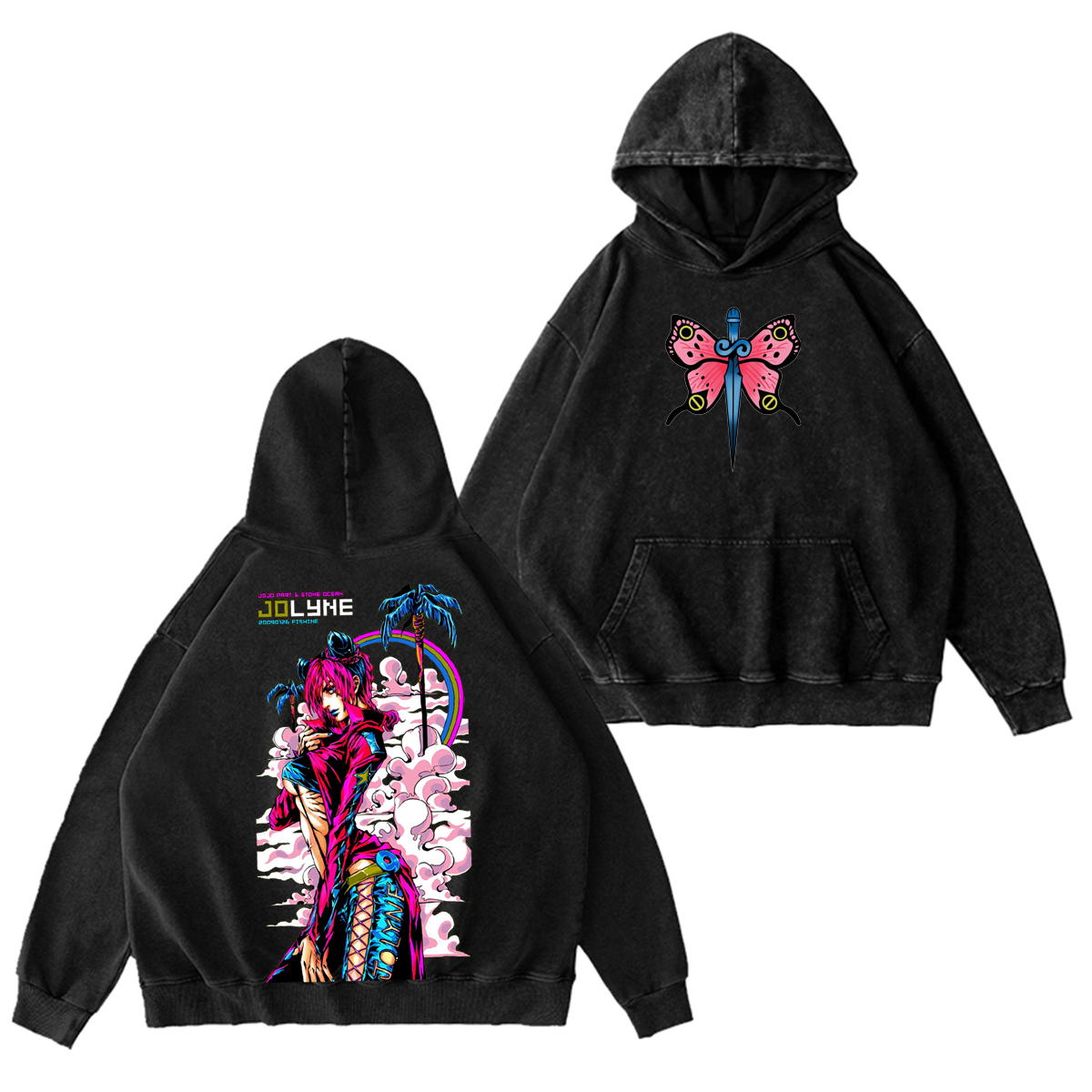 JoJo's Bizarre Adventure Vintage Oversized T-shirt/Crewneck/Hoodie