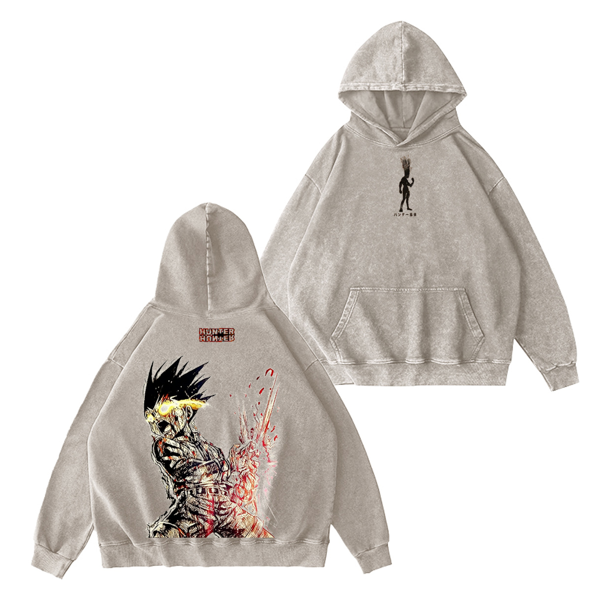 Gon Freecss Hunter �� Hunter Anime Oversized T-shirt/Crewneck/Hoodie