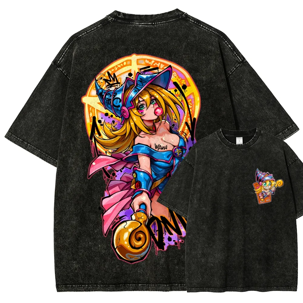 Dark Magician,Yu-Gi-Oh! Unisex Washed T-Shirt