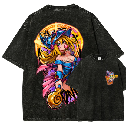 Dark Magician,Yu-Gi-Oh! Unisex Washed T-Shirt