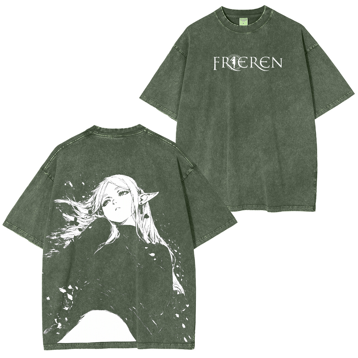 Frieren: Beyond Journey's End Vintage Unisex  Washed T-Shirt