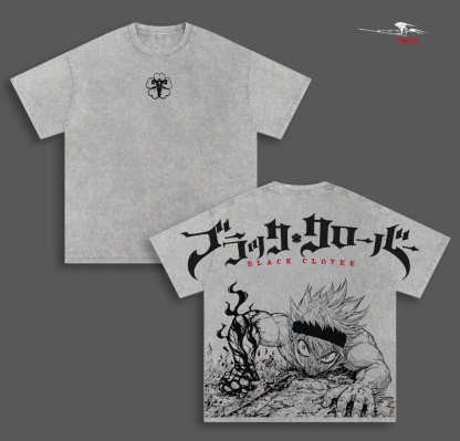 Black Clover Anime Washed T-shirt/Crewneck/Hoodie