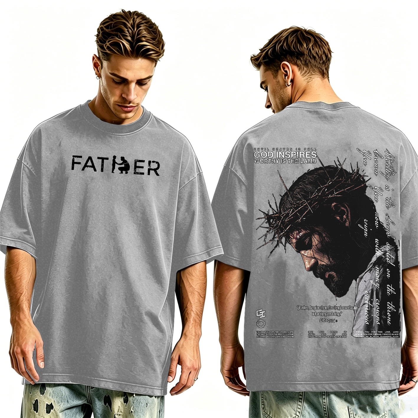 Father Forgive ThemOversized T-shirt/Crewneck/Hoodie