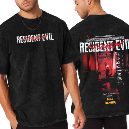 Resident Evil Unisex  Washed T-Shirt