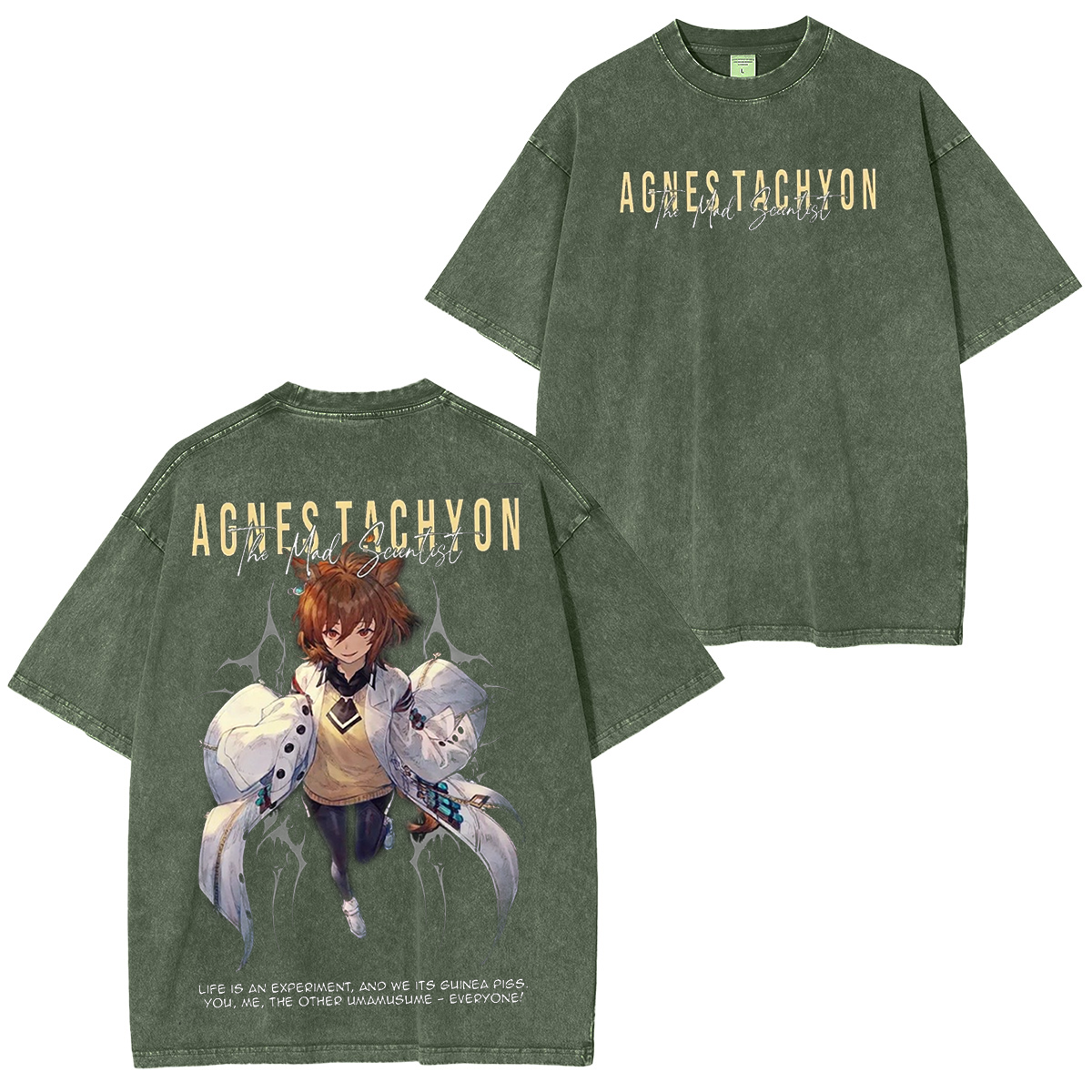 Umamusume: Pretty Derby Series Oversized Unisex Washed T-Shirt