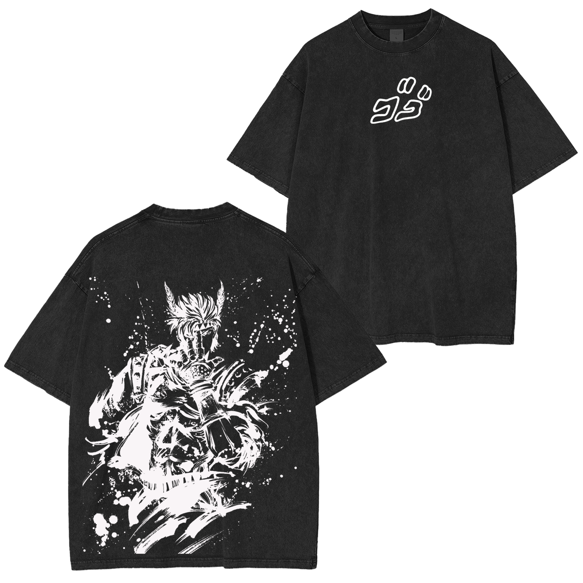 Jojo's Bizarre Adventure Anime Oversized Unisex Washed T-Shirt