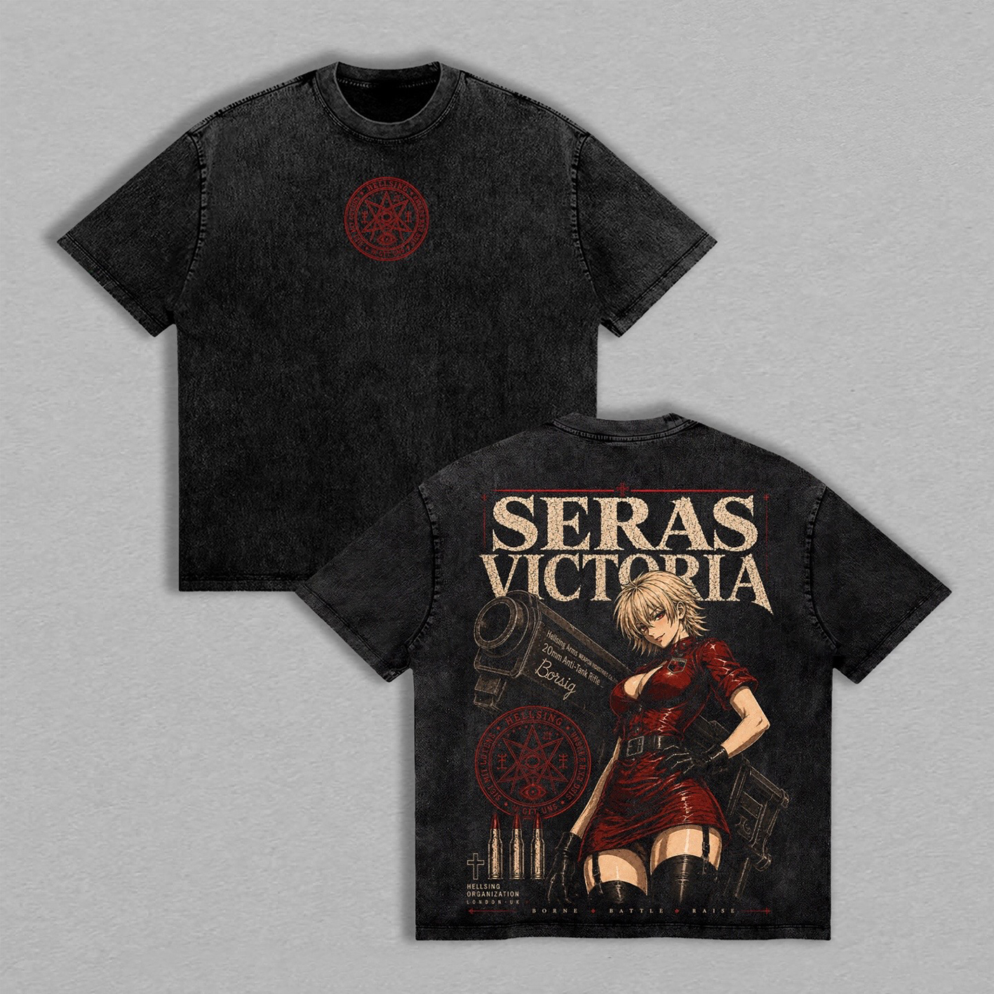 Seras Victoria Hellsing Unisex  Washed T-Shirt