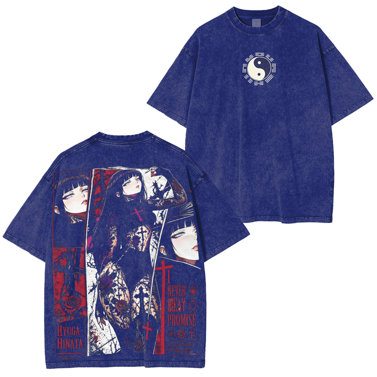 Naruto Hinata Vintage Washed T-shirt/Crewneck/Hoodie
