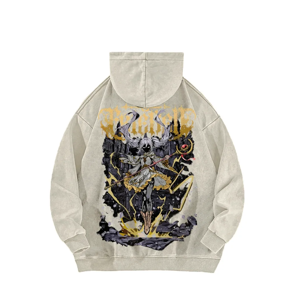 Frieren Beyond Journeys End Elf Anime Unisex Washed Hoodie