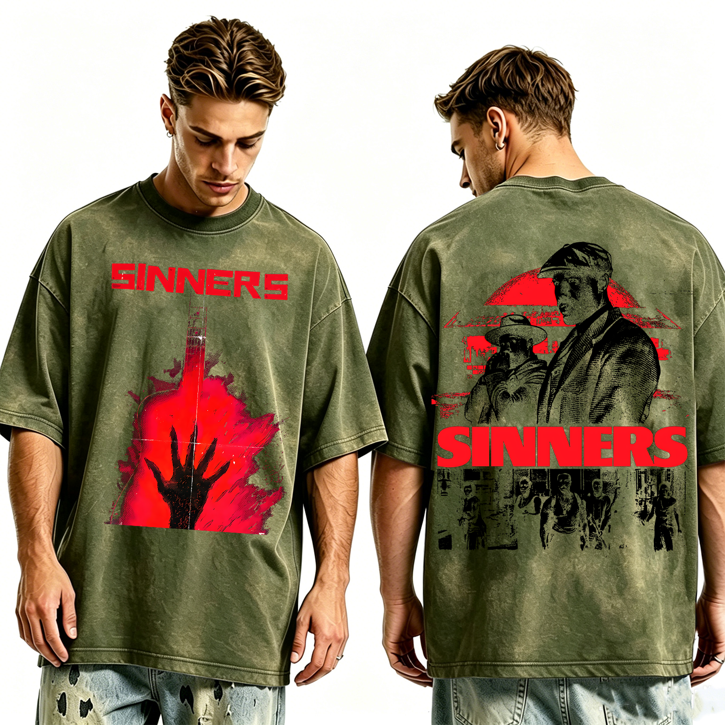 Sinners Movie Oversized T-shirt/Crewneck/Hoodie
