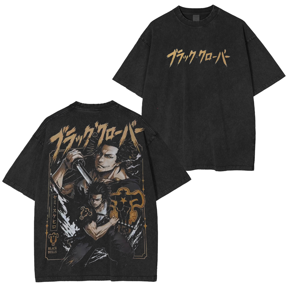 Yami Sukehiro Black Clover  Washed T-shirt/Crewneck/Hoodie