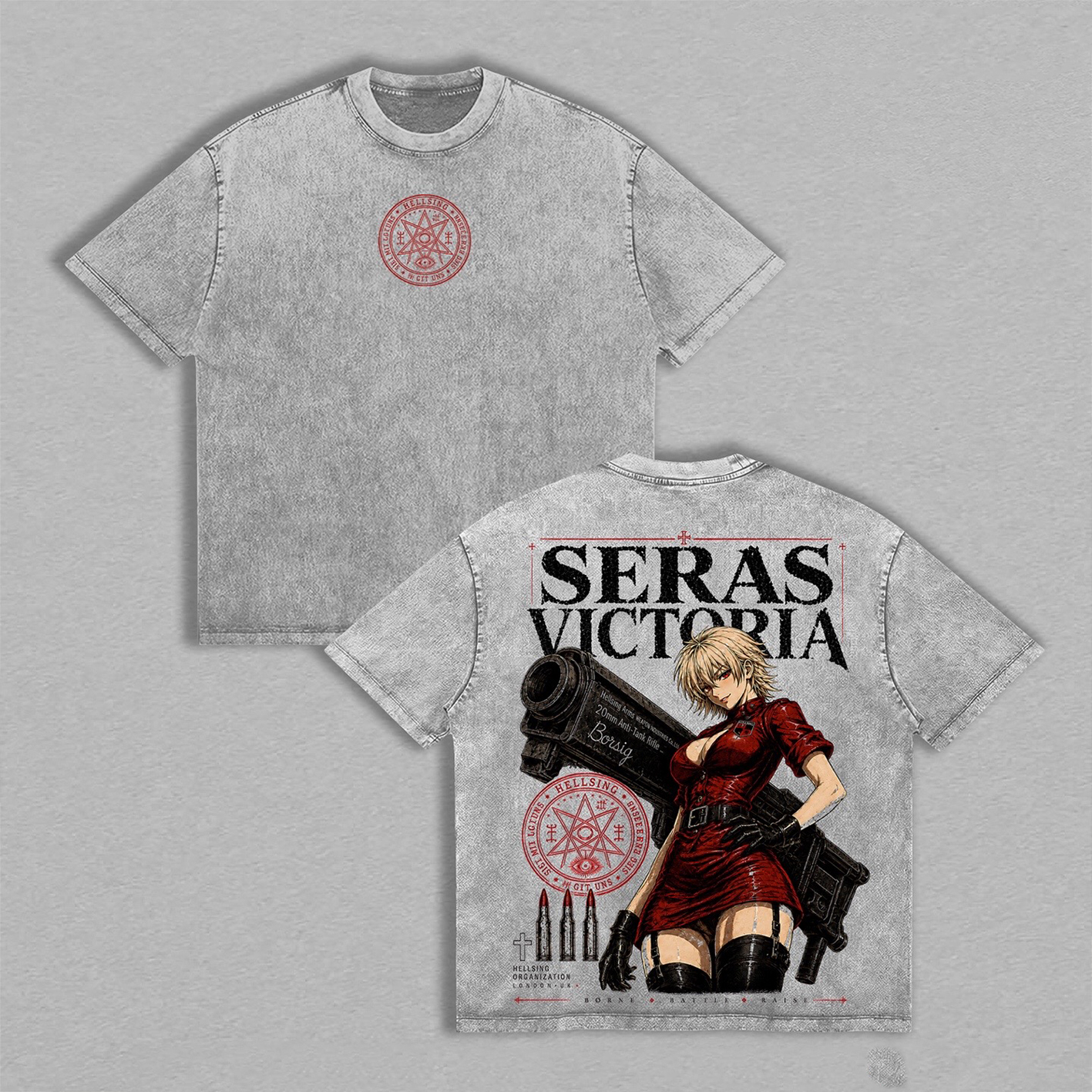 Seras Victoria Hellsing Unisex  Washed T-Shirt