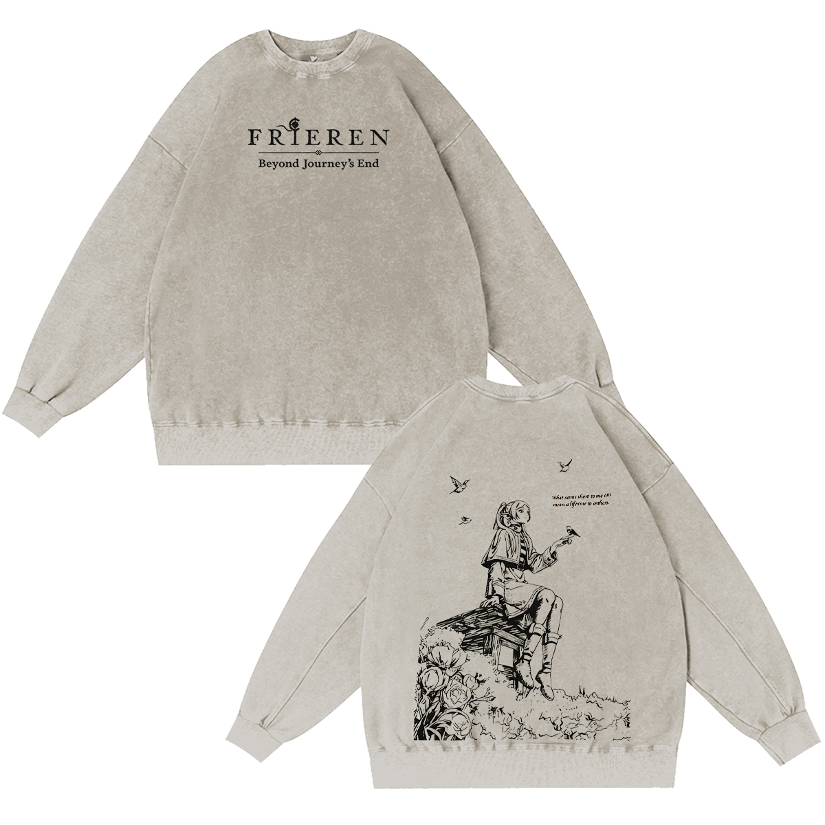 Frieren: Beyond Journey's End Washed T-shirt/Crewneck/Hoodie