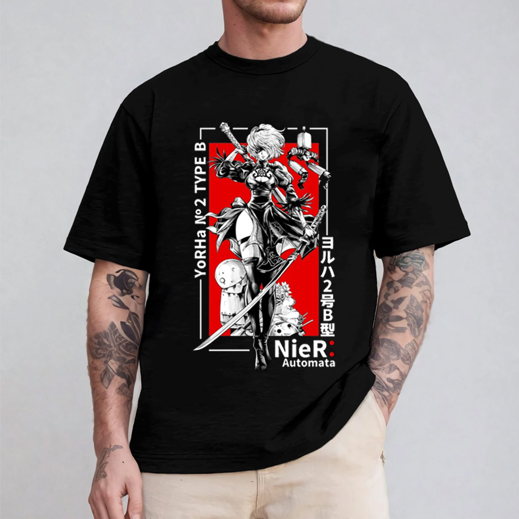 Nier Automata Washed T-shirt/Crewneck/Hoodie