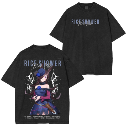 Umamusume: Pretty Derby Series Oversized Unisex Washed T-Shirt