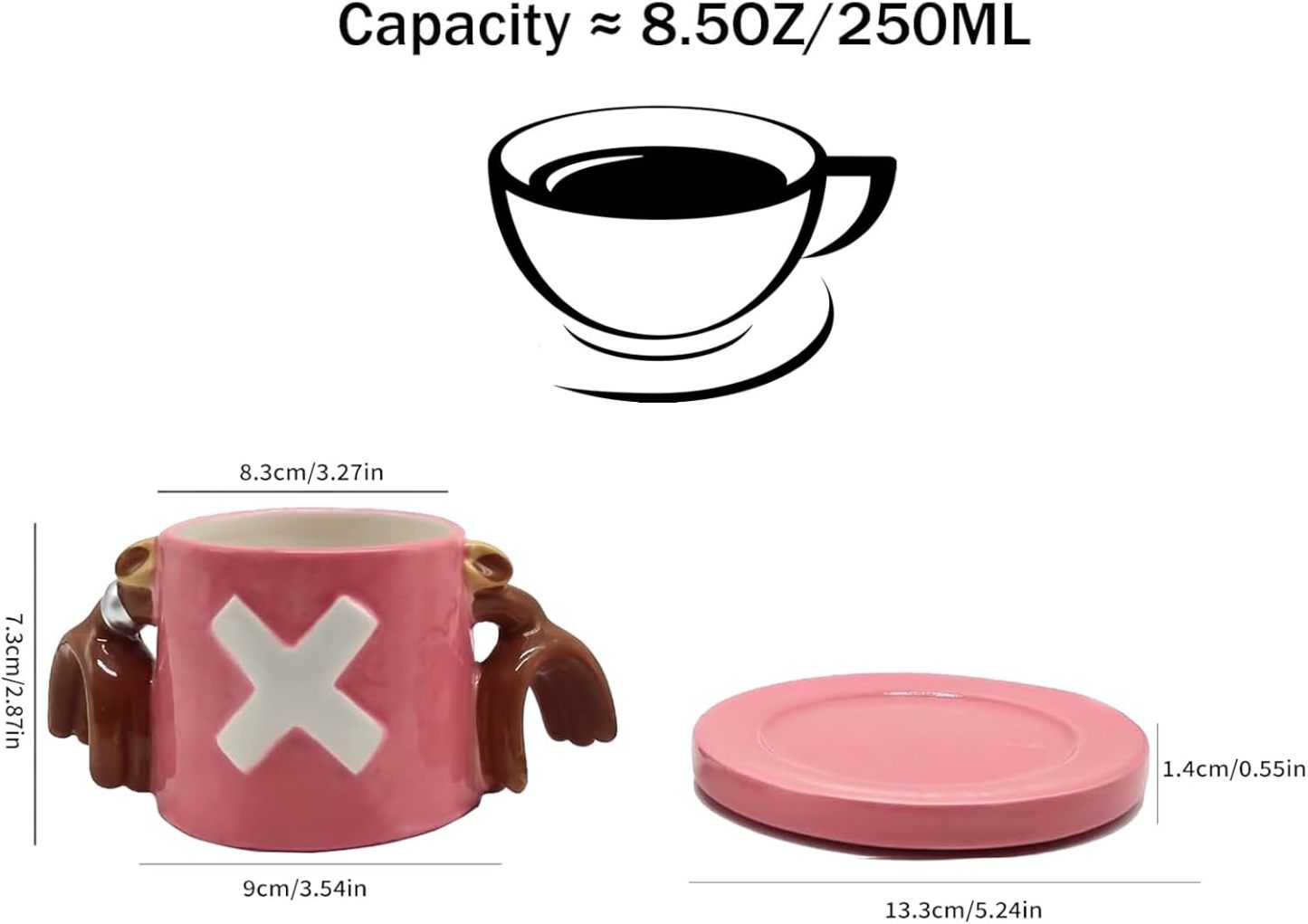 One Piece Ceramic Coffee Mug