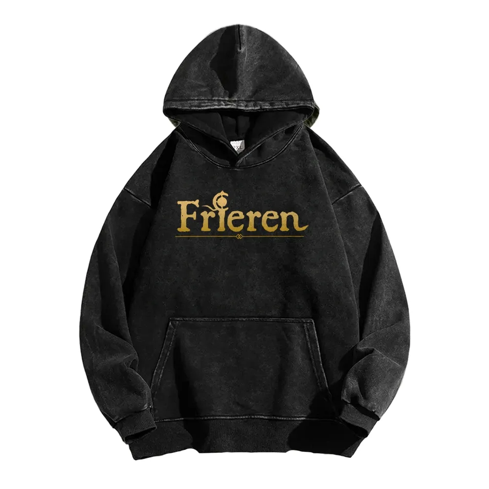 Frieren Beyond Journeys End Elf Anime Unisex Washed Hoodie