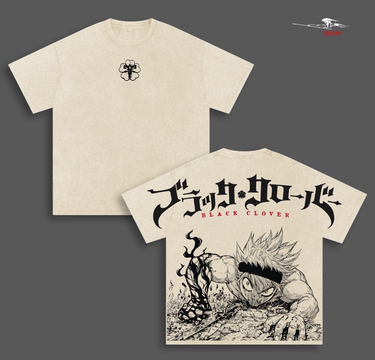Black Clover Anime Washed T-shirt/Crewneck/Hoodie