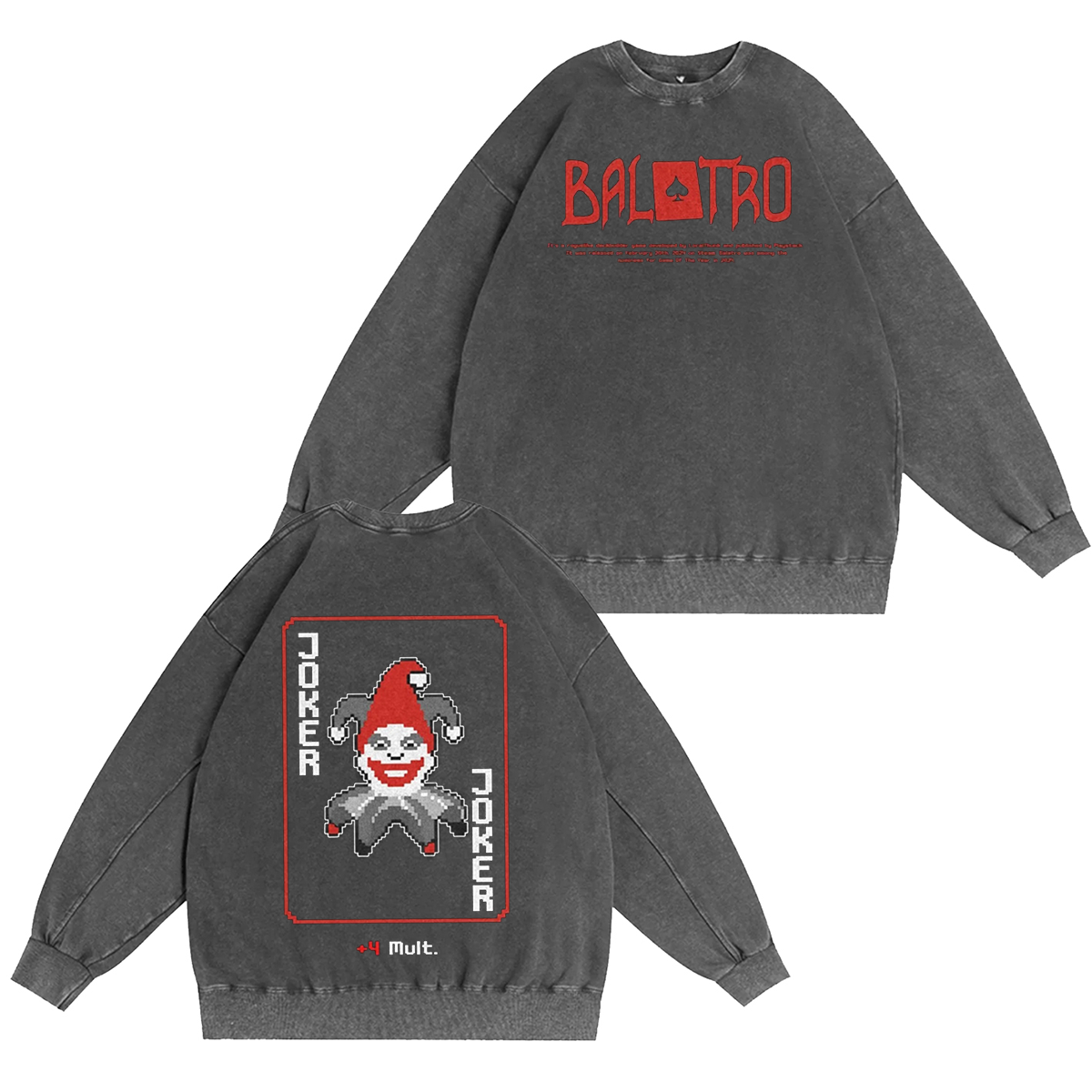 Balatro Droll Joker Vintage Washed T-shirt/Crewneck/Hoodie