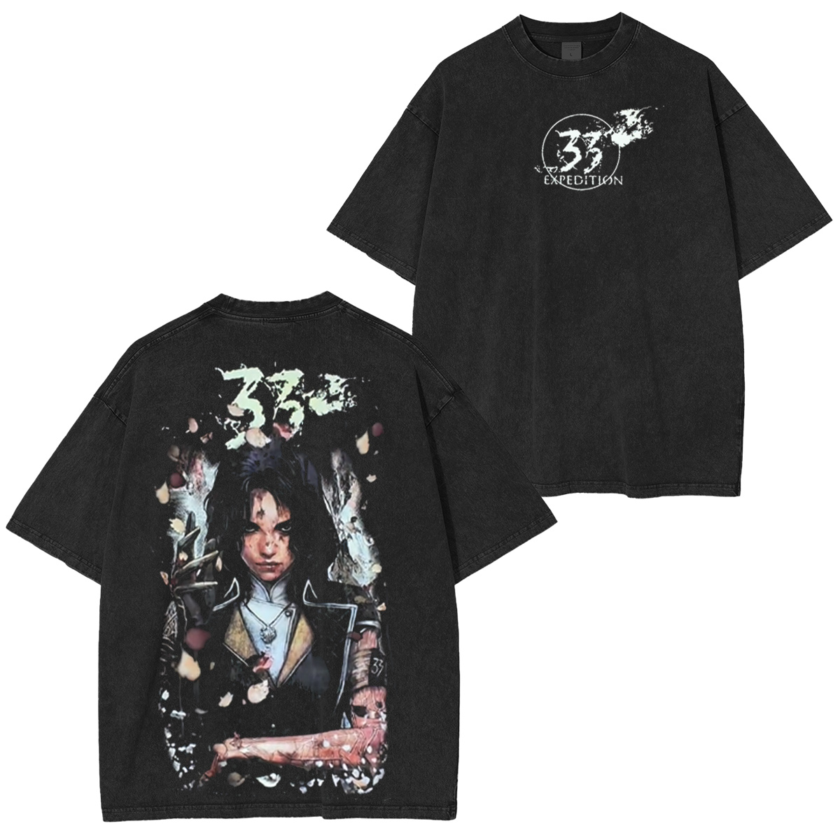 Clair Obscur Expedition 33 Vintage Washed T-shirt/Crewneck/Hoodie