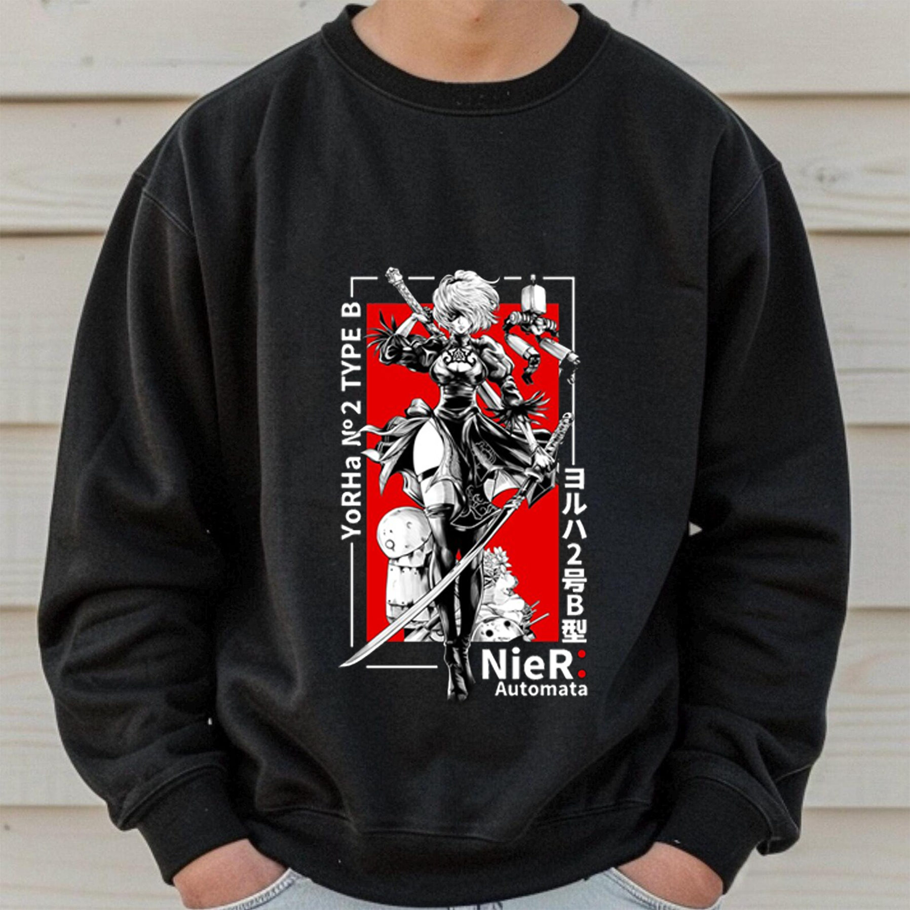 Nier Automata Washed T-shirt/Crewneck/Hoodie