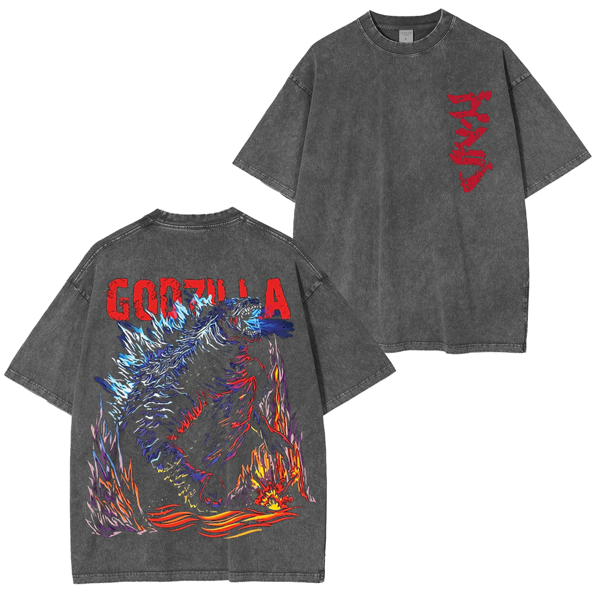 Vintage Godzilla Unisex Washed T-Shirt