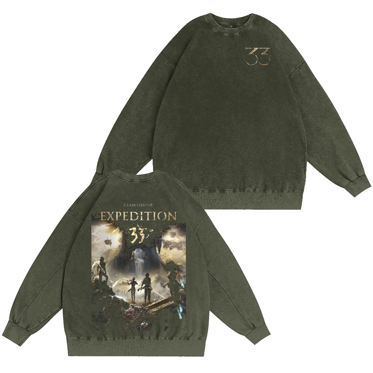 Clair Obscur Expedition 33 Vintage Washed T-shirt/Crewneck/Hoodie