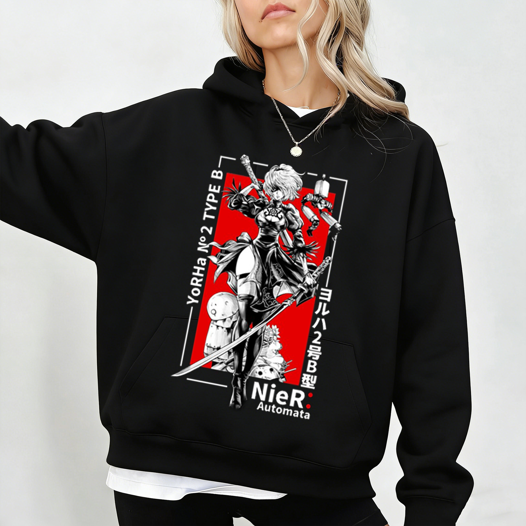 Nier Automata Washed T-shirt/Crewneck/Hoodie