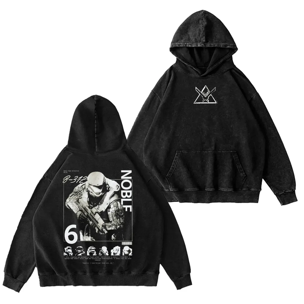 Noble Team Halo: Reach  Washed T-shirt/Crewneck/Hoodie