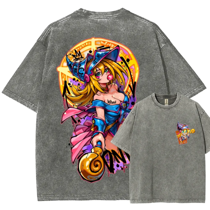 Dark Magician,Yu-Gi-Oh! Unisex Washed T-Shirt