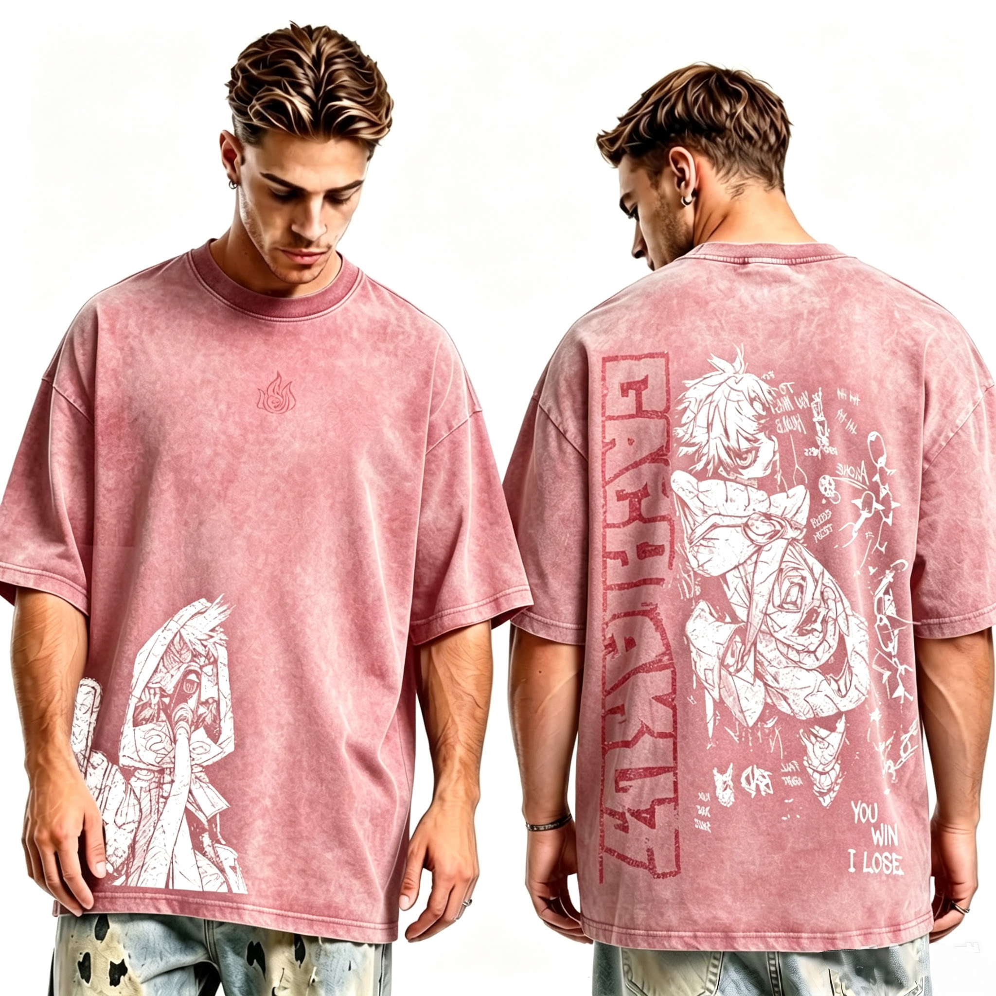 Gachiaku Tanime Rudo Zanka Nijiku Vintage Washed T-shirt/Crewneck/Hoodie
