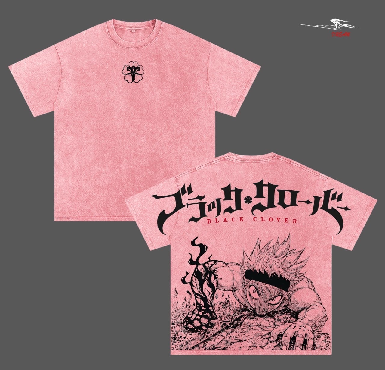 Black Clover Anime Washed T-shirt/Crewneck/Hoodie